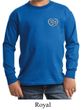 Kids Yoga Shirt OM Heart Pocket Print Long Sleeve Tee T-Shirt