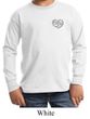 Kids Yoga Shirt OM Heart Pocket Print Long Sleeve Tee T-Shirt