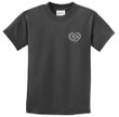 Kids Yoga Shirt OM Heart Pocket Print Tee T-Shirt
