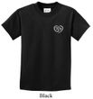 Kids Yoga Shirt OM Heart Pocket Print Tee T-Shirt