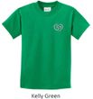 Kids Yoga Shirt OM Heart Pocket Print Tee T-Shirt