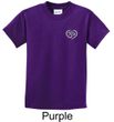 Kids Yoga Shirt OM Heart Pocket Print Tee T-Shirt