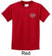 Kids Yoga Shirt OM Heart Pocket Print Tee T-Shirt