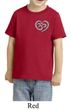 Kids Yoga Shirt OM Heart Pocket Print Toddler Tee T-Shirt