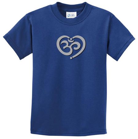 Kids Yoga Shirt OM Heart Tee T-Shirt
