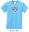 Kids Yoga Shirt OM Heart Tee T-Shirt