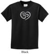 Kids Yoga Shirt OM Heart Tee T-Shirt