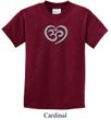 Kids Yoga Shirt OM Heart Tee T-Shirt
