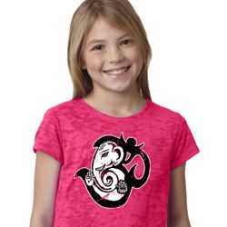 Kids Yoga Shirt Om Mashup Burnout Tee T-Shirt
