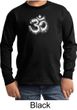 Kids Yoga Shirt OM Tie Dye Long Sleeve Tee T-Shirt