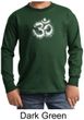 Kids Yoga Shirt OM Tie Dye Long Sleeve Tee T-Shirt
