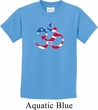 Kids Yoga Shirt Patriotic Om Tee T-Shirt