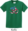 Kids Yoga Shirt Patriotic Om Tee T-Shirt