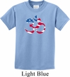 Kids Yoga Shirt Patriotic Om Tee T-Shirt