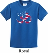 Kids Yoga Shirt Patriotic Om Tee T-Shirt