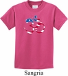 Kids Yoga Shirt Patriotic Om Tee T-Shirt