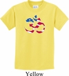 Kids Yoga Shirt Patriotic Om Tee T-Shirt