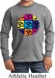 Kids Yoga Shirt Pop Art Om Long Sleeve Tee T-Shirt
