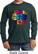 Kids Yoga Shirt Pop Art Om Long Sleeve Tee T-Shirt