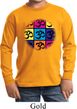 Kids Yoga Shirt Pop Art Om Long Sleeve Tee T-Shirt