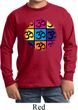 Kids Yoga Shirt Pop Art Om Long Sleeve Tee T-Shirt