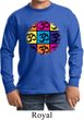 Kids Yoga Shirt Pop Art Om Long Sleeve Tee T-Shirt