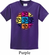 Kids Yoga Shirt Pop Art Om Tee T-Shirt