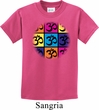 Kids Yoga Shirt Pop Art Om Tee T-Shirt