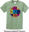 Kids Yoga Shirt Pop Art Om Tee T-Shirt