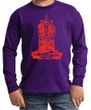 Kids Yoga Shirt Red Tara Long Sleeve Tee T-Shirt