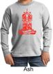 Kids Yoga Shirt Red Tara Long Sleeve Tee T-Shirt