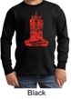 Kids Yoga Shirt Red Tara Long Sleeve Tee T-Shirt