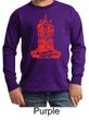 Kids Yoga Shirt Red Tara Long Sleeve Tee T-Shirt