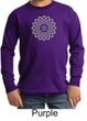 Kids Yoga Shirt Sahasrara Chakra Meditation Youth Long Sleeve Shirt