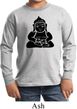 Kids Yoga Shirt Shadow Buddha Long Sleeve Tee T-Shirt