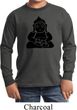 Kids Yoga Shirt Shadow Buddha Long Sleeve Tee T-Shirt