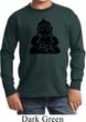 Kids Yoga Shirt Shadow Buddha Long Sleeve Tee T-Shirt