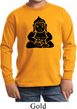 Kids Yoga Shirt Shadow Buddha Long Sleeve Tee T-Shirt