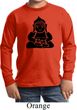 Kids Yoga Shirt Shadow Buddha Long Sleeve Tee T-Shirt