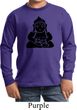 Kids Yoga Shirt Shadow Buddha Long Sleeve Tee T-Shirt