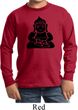 Kids Yoga Shirt Shadow Buddha Long Sleeve Tee T-Shirt
