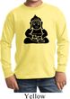 Kids Yoga Shirt Shadow Buddha Long Sleeve Tee T-Shirt