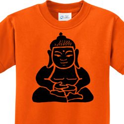 Kids Yoga Shirt Shadow Buddha Tee T-Shirt