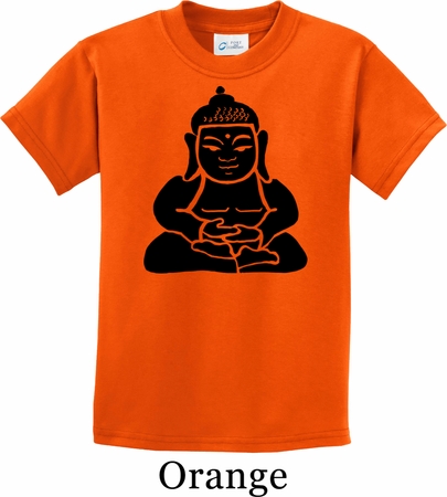 Kids Yoga Shirt Shadow Buddha Tee T-Shirt