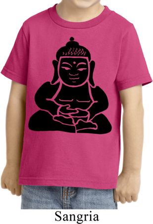 Kids Yoga Shirt Shadow Buddha Toddler Tee T-Shirt