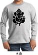 Kids Yoga Shirt Shadow Ganesha Long Sleeve Tee T-Shirt