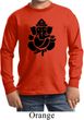 Kids Yoga Shirt Shadow Ganesha Long Sleeve Tee T-Shirt
