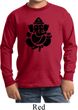 Kids Yoga Shirt Shadow Ganesha Long Sleeve Tee T-Shirt