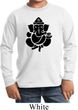 Kids Yoga Shirt Shadow Ganesha Long Sleeve Tee T-Shirt