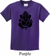Kids Yoga Shirt Shadow Ganesha Tee T-Shirt
